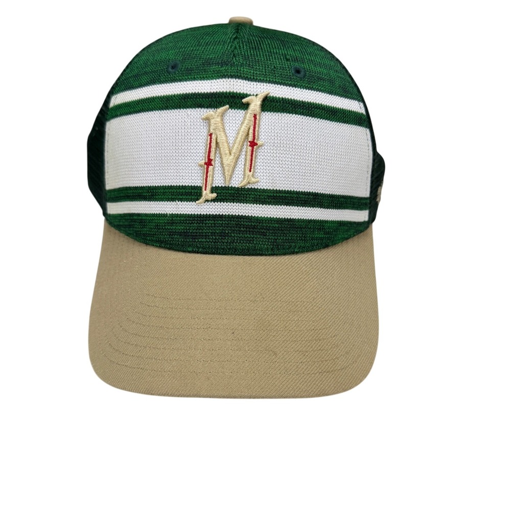 Minnesota Wild‎ NHL 47 Brand Trucker Hat Green Tan Knit Snapback Mesh Cap OSFA